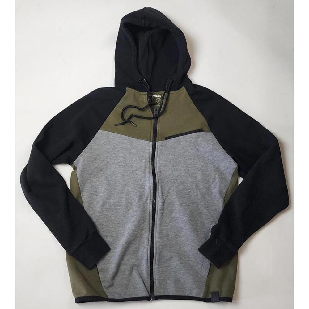 Express Colorblock Zip-Up Hoodie for Men